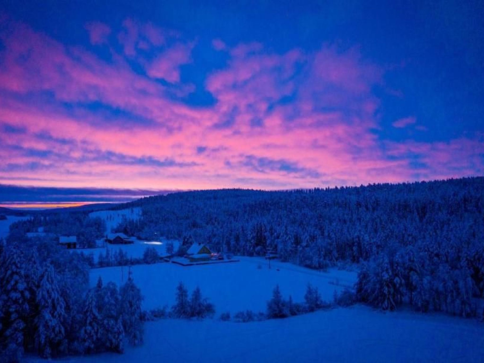 Gemütliches Ferienhaus in der Wildnis Lapplands-Binnen