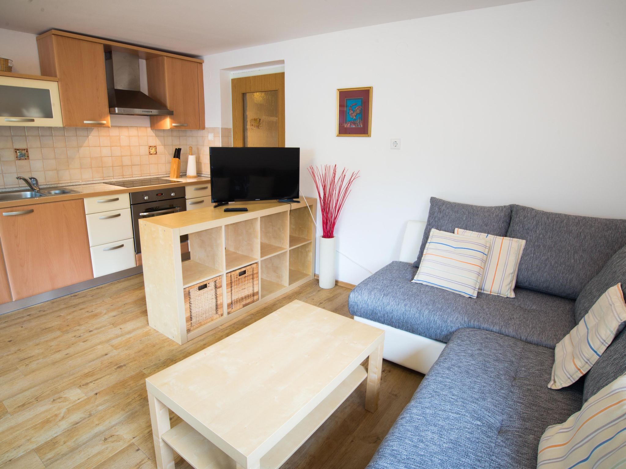 Appartement in Zasip mit Möblierter Terrasse-Binnen