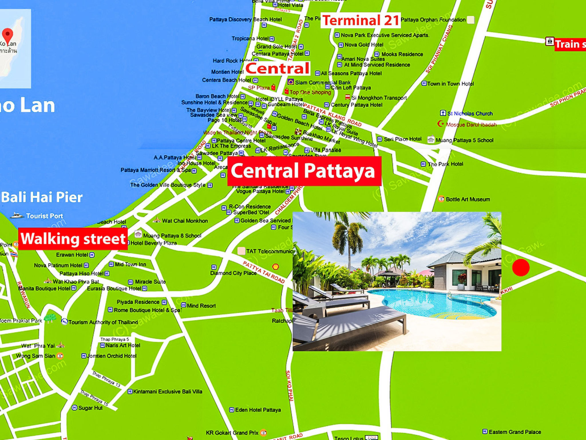 Villa Pattaya Hill, minutes from the city and beach - Image 4