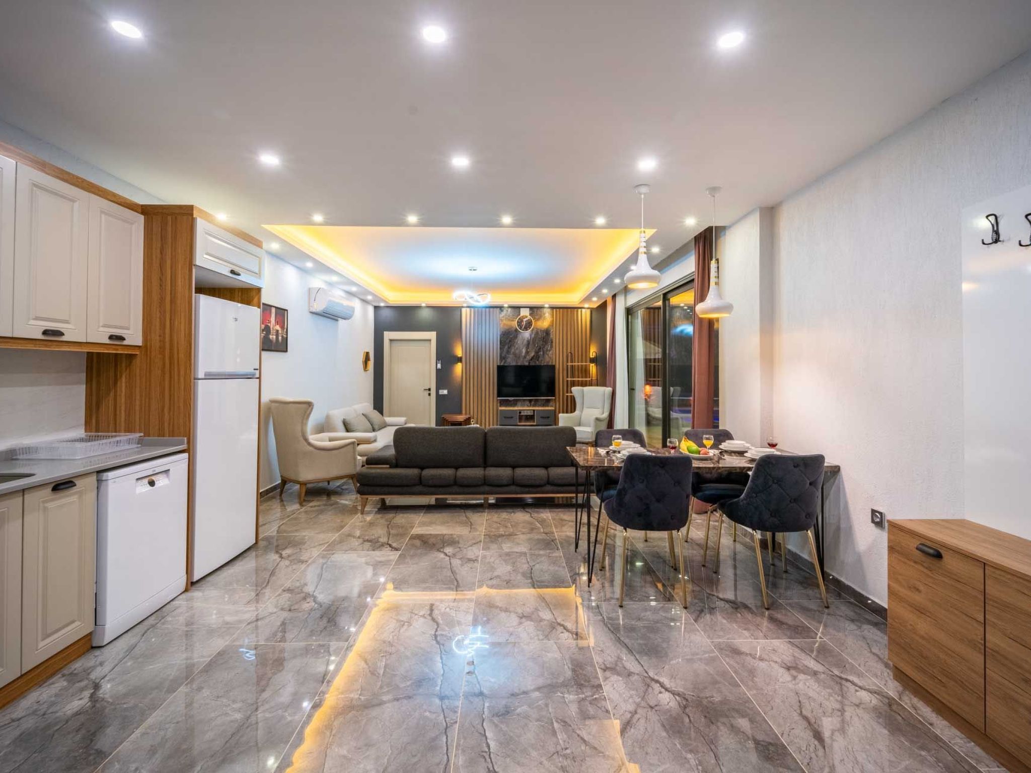 Romantische Luxusvilla in Kalkan Islamlar-Drinnen