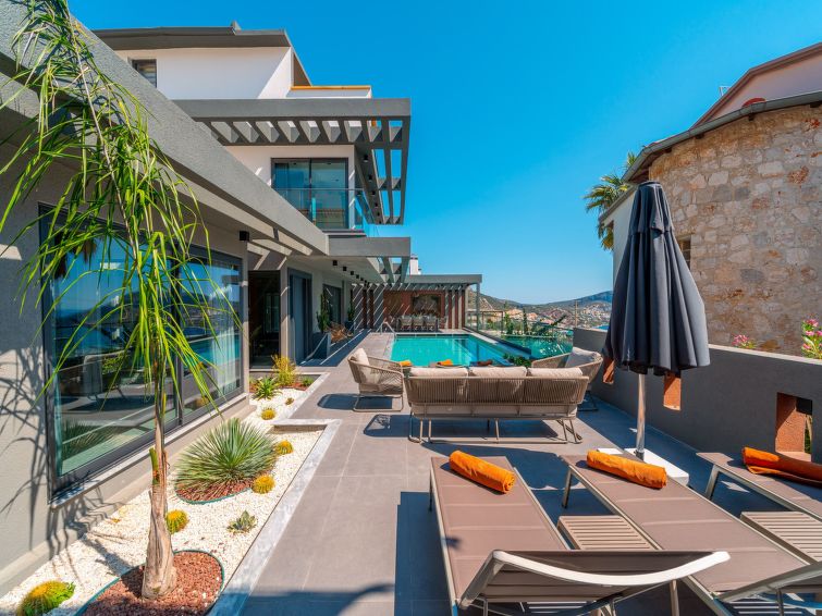 Designervilla Mit Sauna Hamam Meerblick - Kalkan