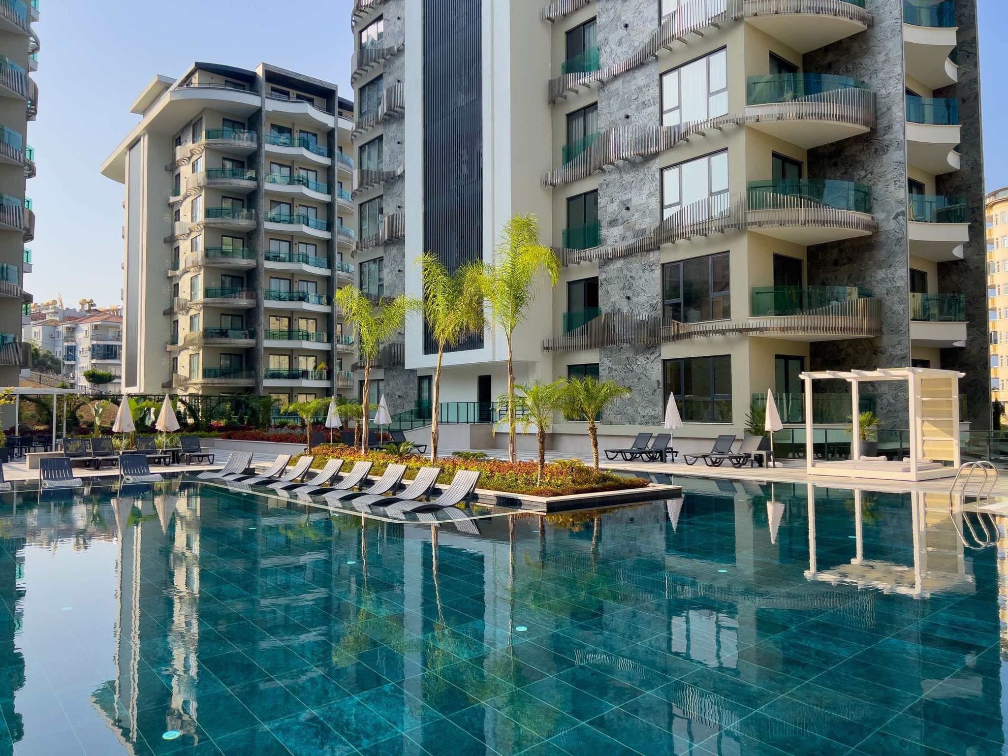 Modern appartement aan zee in Alanya met zwembad en sauna - foto 34