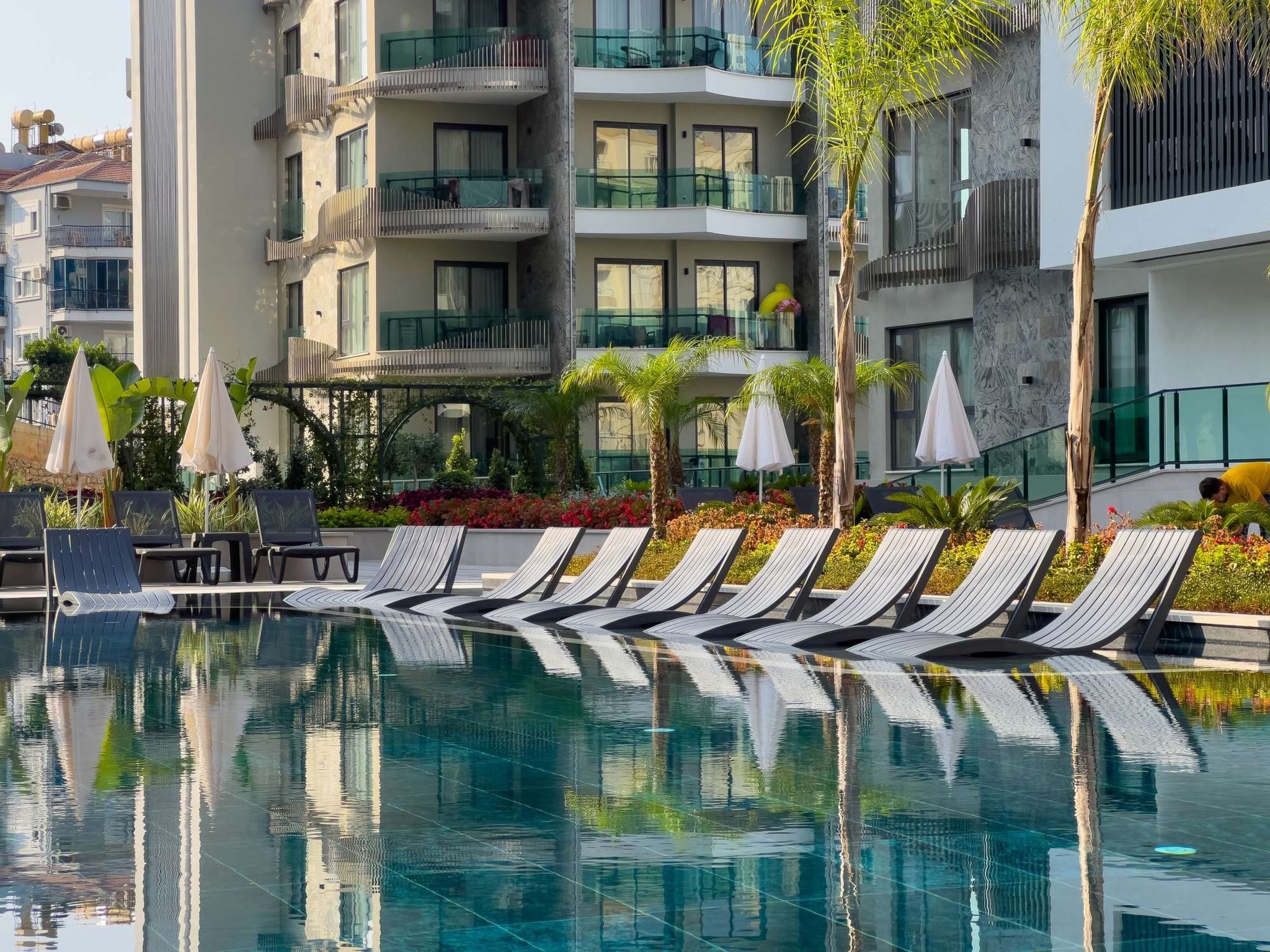 Modern appartement aan zee in Alanya met zwembad en sauna - foto 40