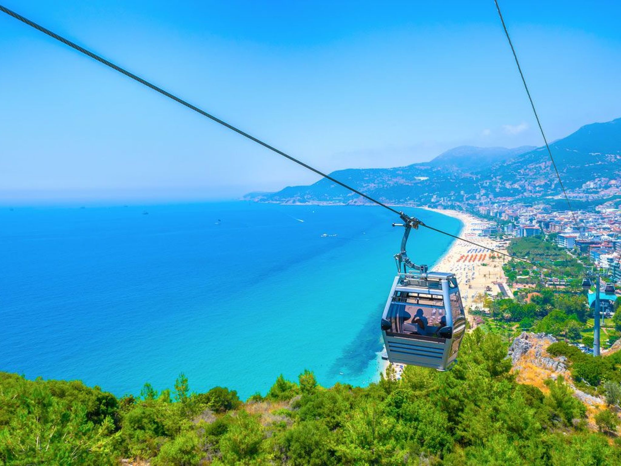 Ruim appartement in centrum Alanya, 450m van het strand - foto 20