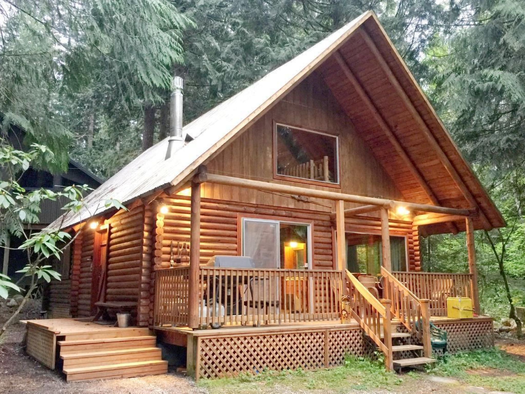 Echte Blockhütte mit Wi-Fi und haustierfreundlic — Terrace (1 of 20)