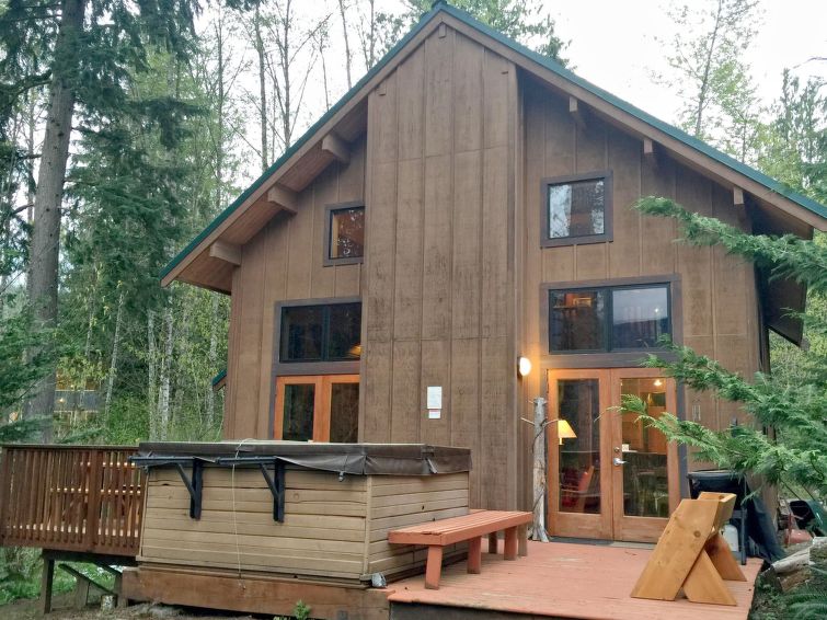 Feriehus 44MBR Rustic Cabin with a Hot Tub